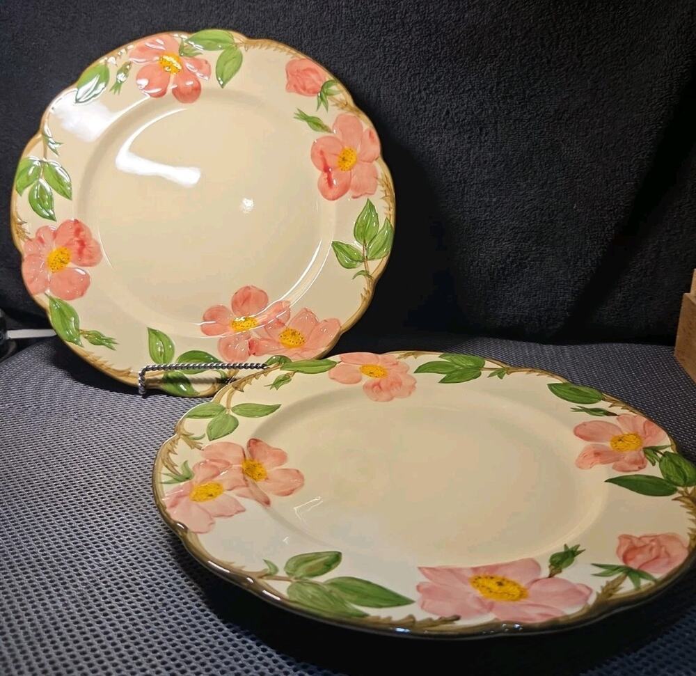 vintage Franciscan Desert Rose 10.5-inch dinner plate Set Of 2